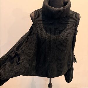 Fashion Bug Black Cowl Neck Sweater